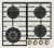 Газовая варочная поверхность Maunfeld EGHG.64.63CBG.R/G