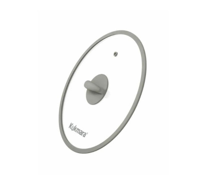 Крышка стеклянная Kukmara 28 см с силикон. ободом С28П116