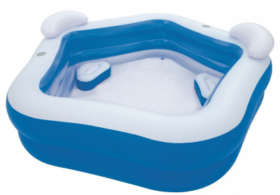 Бассейн надувной Bestway 54153 Family Fun (213х206х69см, 575л.)