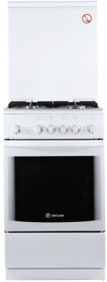 Плита газовая De Luxe 506040.03г (кр.) ч/р