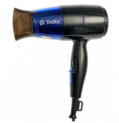 Фен Delta DL-0907 черный с синим