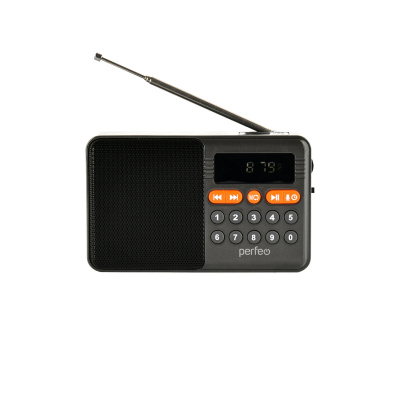 Радиоприемник Perfeo ТУРИСТ FM 87.5-108МГц Серый