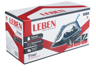 Утюг Leben 249-035 синий/серый/черный