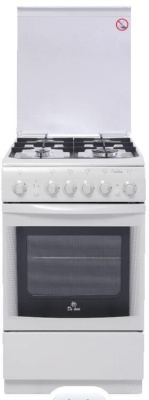 Плита газовая De Luxe 506040.03г (кр.) ч/р