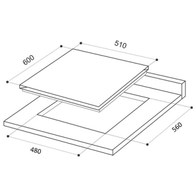 Газовая варочная поверхность LEX GVS 644-1 IX
