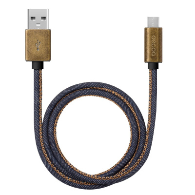 Кабели, разъемы, переходники Deppa Jeans USB - Micro USB Blue (1,2м) 72276