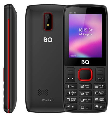 Мобильный телефон BQ 2400L Voice 20 Black+Red