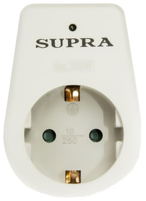 Сетевой фильтр Supra SF-1-EC (1 розетка) Grey