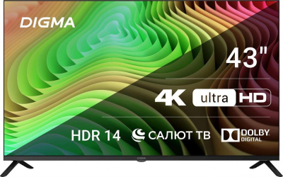 Телевизор Digma DM-LED43UBB40 черный