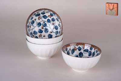 Набор пиал Коралл 330 мл 4 пр. 8987 125958