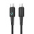 USB кабель Deppa Moon Type-C - Type-C 100Вт 6А Black (1,5м) 72524