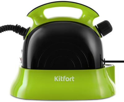 Пароочиститель Kitfort KT-9102-2 черно-зеленый