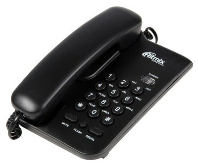 Телефон проводной Ritmix RT-311 black