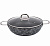 Сотейник Kukmara Грация Черный/серебро 4,5 л/ 30 см с ручками, со стеклянной крышкой сгчс308а