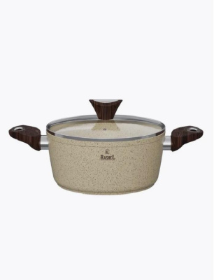 Кастрюля Rashel 5 л кремовый гранит R-23350