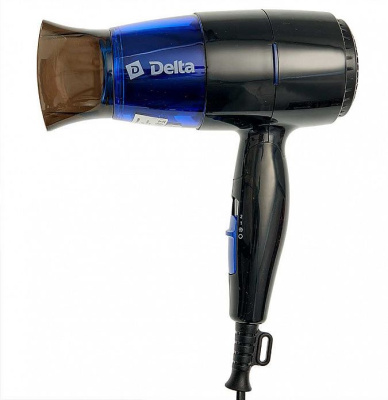 Фен Delta DL-0907 черный с синим