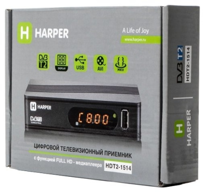 Ресивер DVB-T2 Harper HDT2-1514