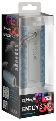 Портативная акустика Defender Enjoy S700 серый