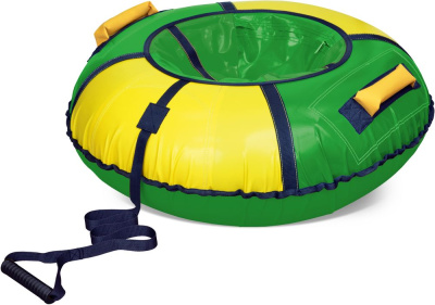 Тюбинг Nika ТБ1К-110/ЗЖ2 принтзеленый-желтый