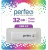 USB накопитель 32Gb USB2.0 Perfeo C04 White