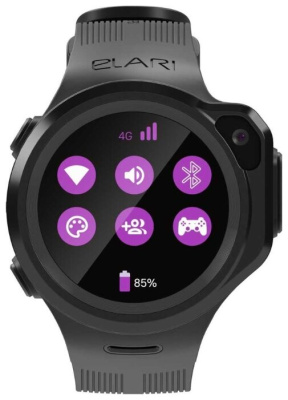 Умные часы детские Elari KidPhone 4GR Black