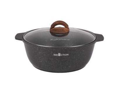Кастрюля-жаровня Kukmara Granit Ultra Induction original 4 л жгои41а