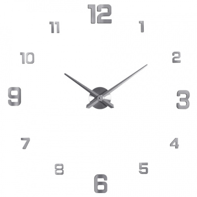 Часы настенные Рубин модульные 3d d-60-120см серебристый 1200-002