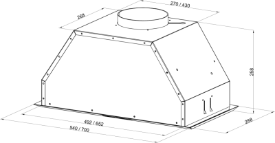 Вытяжка Kuppersberg INTRO 70 Black