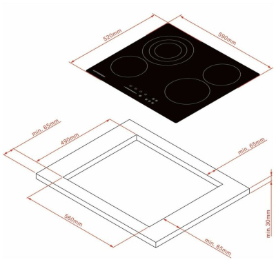 Электрическая варочная поверхность Kuppersberg ECS 630