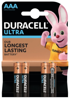 Батарейка Duracell LR03/4BL Ultra Power (1BL-4шт)