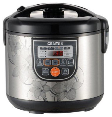 Мультиварка CENTEK CT-1498 (чёрный, сталь)