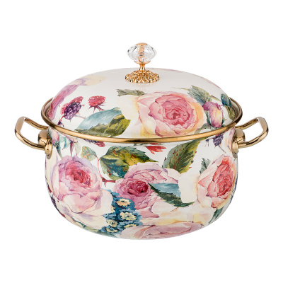 Кастрюля Agness Винтаж 20 см/3,8 л эмаль 950-023