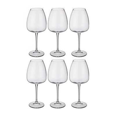 Набор бокалов для вина Crystal Bohemia Alizee/Anser 6 пр. 610 мл 669-149