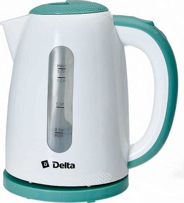 Чайник Delta DL-1106 белый с мятным