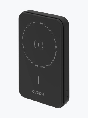 АКБ Deppa NRG MageSafe 10000 mAh Basic QI Black