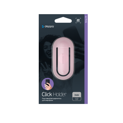 Держатель автомобильный Deppa Click Holder Pink
