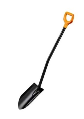 Лопата штыковая Fiskars 1067517 удлиненным лезвием и удлин ручкой