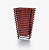 Ваза Yujing 28 см красный 280HP-RED