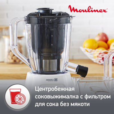 Блендер стационарный Moulinex LM42Q110 белый