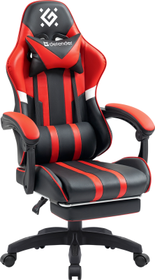 Игровое кресло Defender Colran Black/Red (Искусственная кожа)