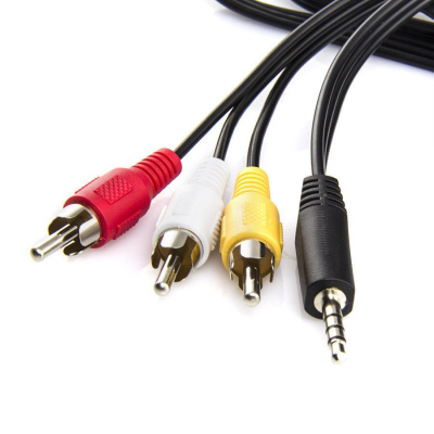 Кабель ATCom AT1006 3.5jack-3RCA (1.0м)