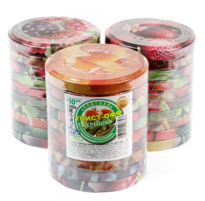 Крышки винтовые Твист-Офф D=100мм "Элитная" с печатью, 10шт/уп