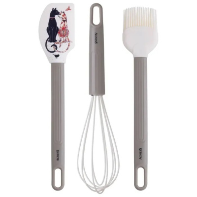 Набор кухонный Agness Парижские коты 3 пр. 671-033