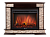 Портал Firelight Scala 30 камень сланец скалистый бурый, шпон темный дуб