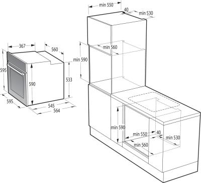 Электрический духовой шкаф Gorenje BOS6737E06B