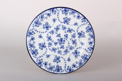 Тарелка Коралл Голубой ситец 20 см ZX2403-8FP 116487