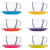 Чайный набор Luminarc Carine Rainbow N4217 220мл., 6 персон