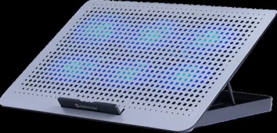 Теплоотводящая подставка Defender NS-520 15.6" Blue Led (USB) Grey