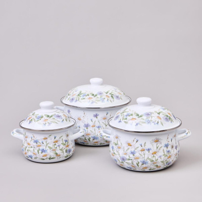 Набор кастрюль Agness Sentiment 6 пр. 1,5 л, 2,8 л, 3,6 л 934-721