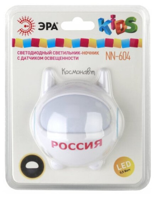 Ночник Эра NN-604-LS-W White